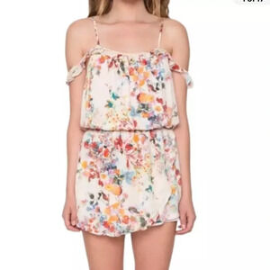 Willow & Clay Women’s Floral Daydream Skort Romper w pockets Size Medium